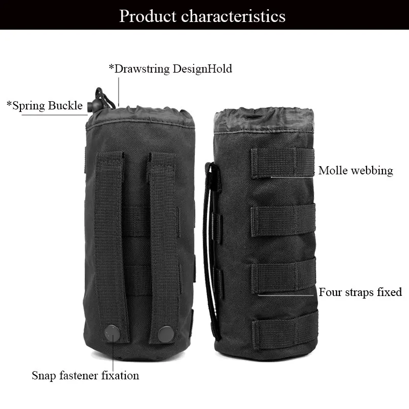 Tactical Water Bottle Bag with Molle System 2