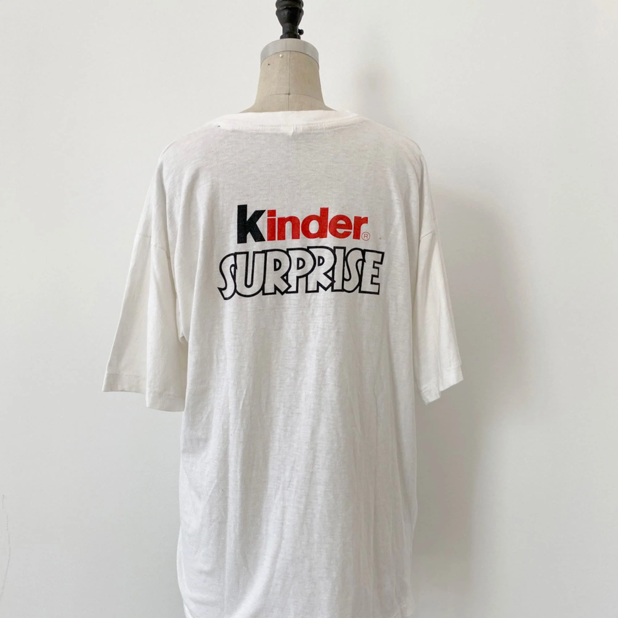 80S Vintage Kinder Surprise Promo T Shirt Company