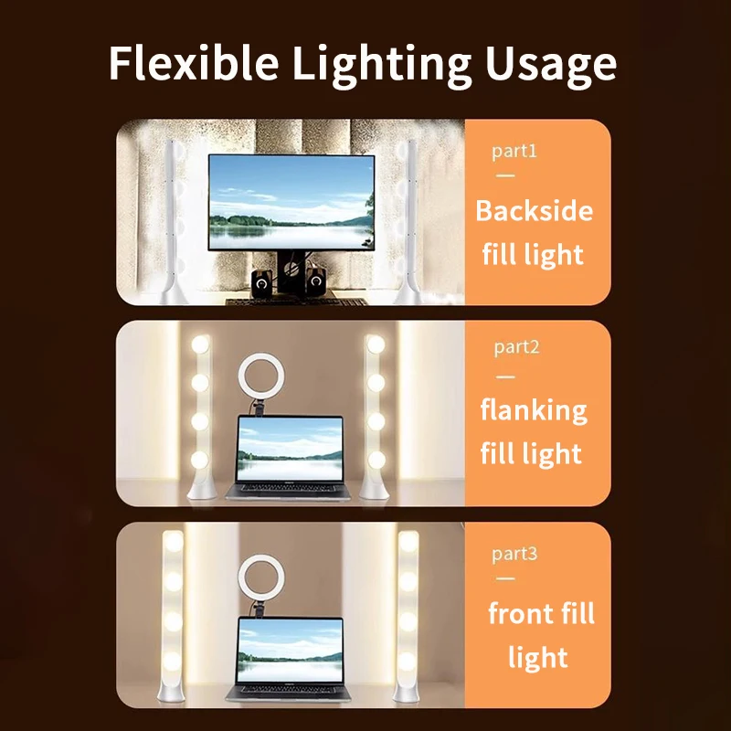 라이브 필 라이트 앵커 데스크탑 메이크업 특수 더블 행 LED 뷰티 회춘 전문 라이브 비디오 배경