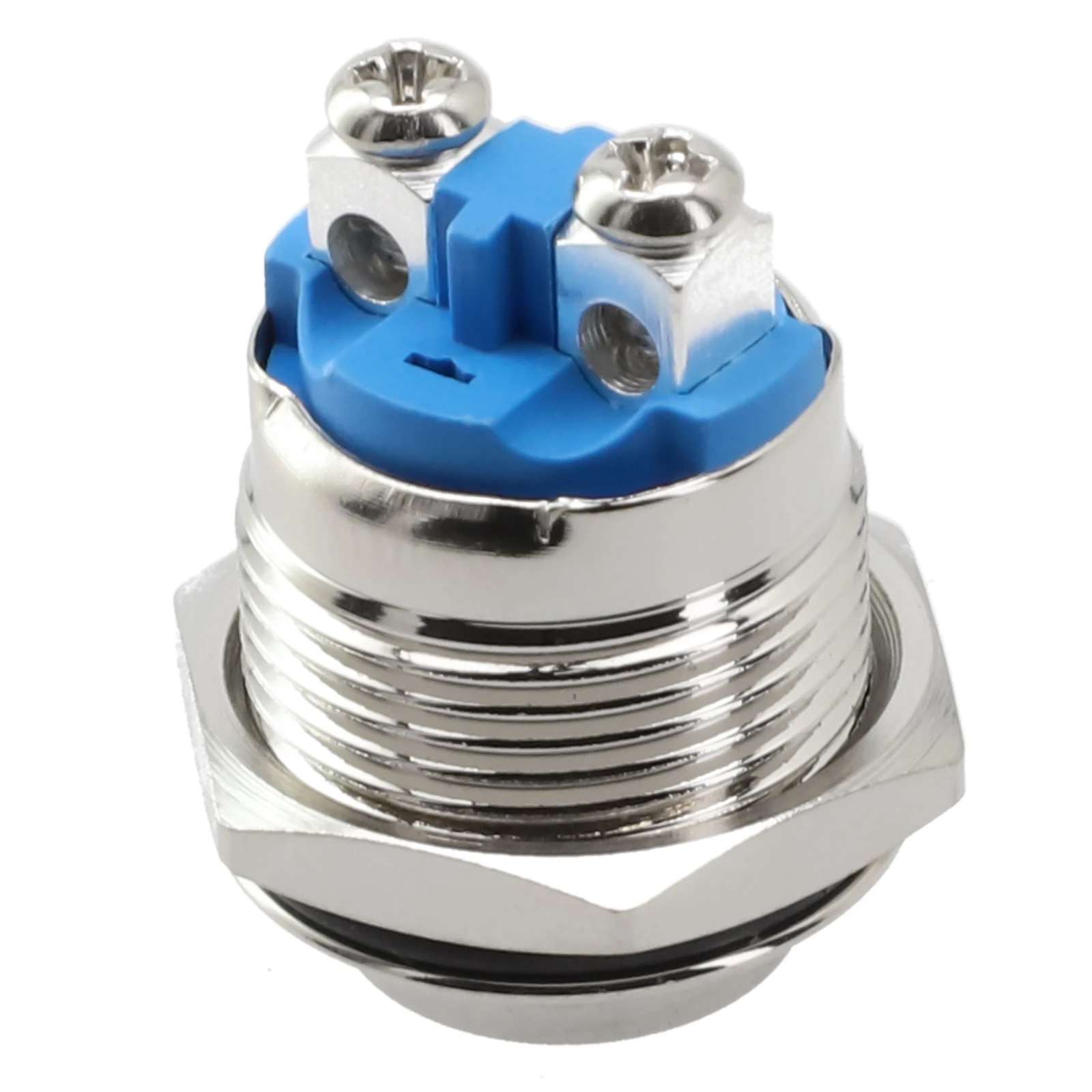 12V 16mm Metal Waterproof Push Button Momentary On Off Horn Switch Brass Waterproof Contactor Relay Control Switch