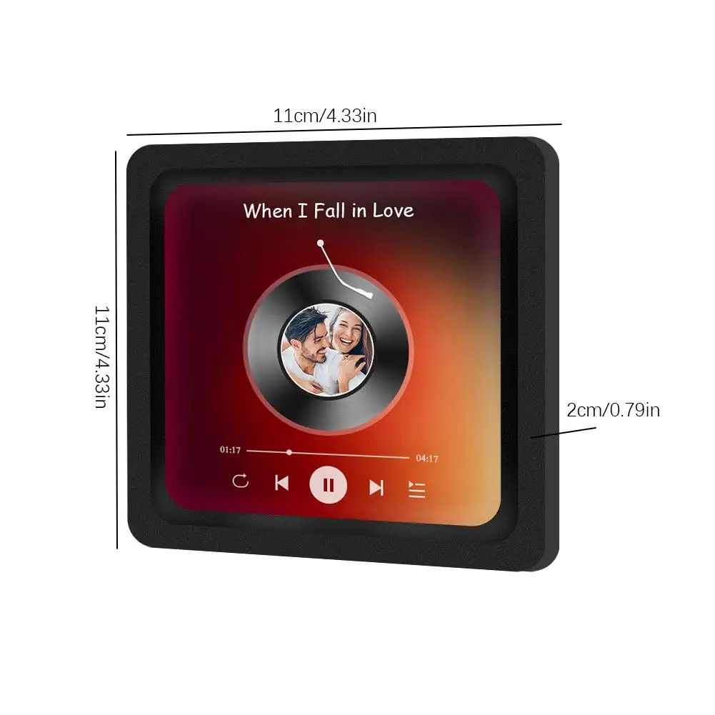 Music Fridge Magnet Customized Personalized CD Covers Recording 1-5 Songs Type-C Rechargeable