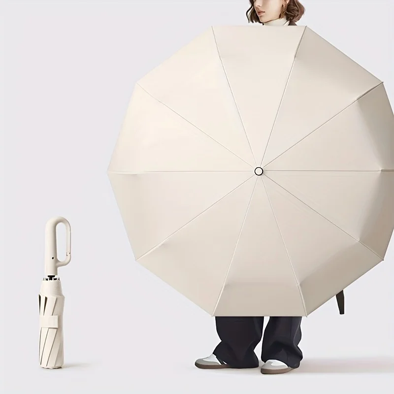 Reinforced Automatic Folding Umbrella for Men
