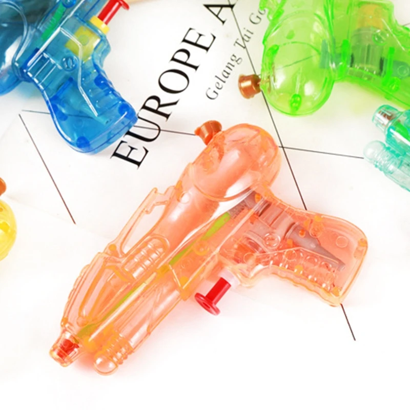 5 Pcs Children's Toy Water Guns Mini Transparent Squirt Water Guns Kids Summer Outdoor Fight Beach Blaster Toy Fight Toy 6