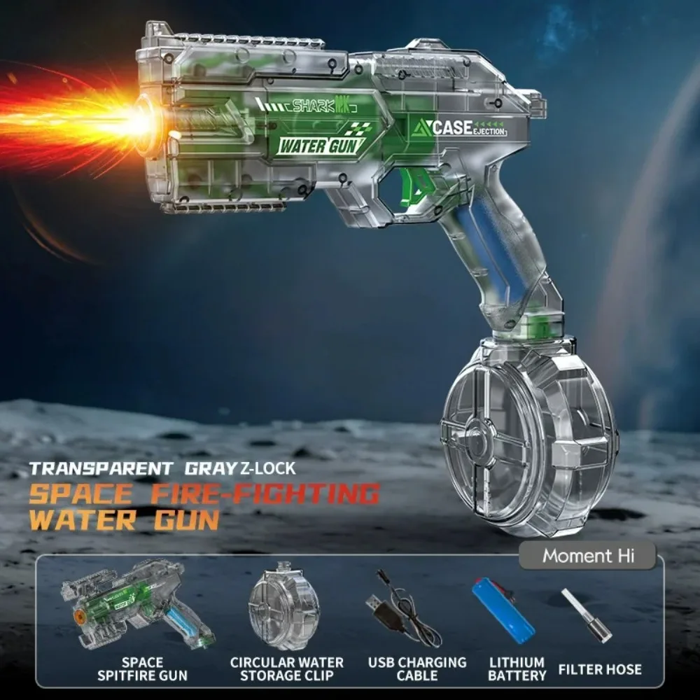 High-speed Electric Water Gun For Kids With Flame And Light Effect_voghion.com