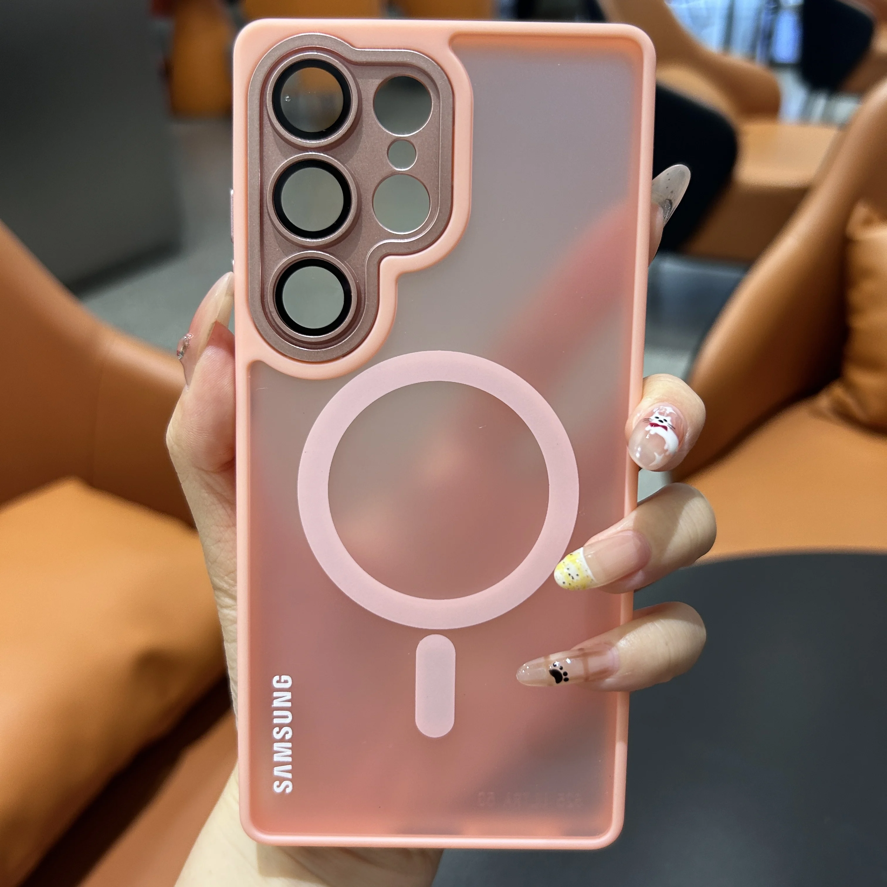Translucent Magnetic Frosted Case with Lens Protection