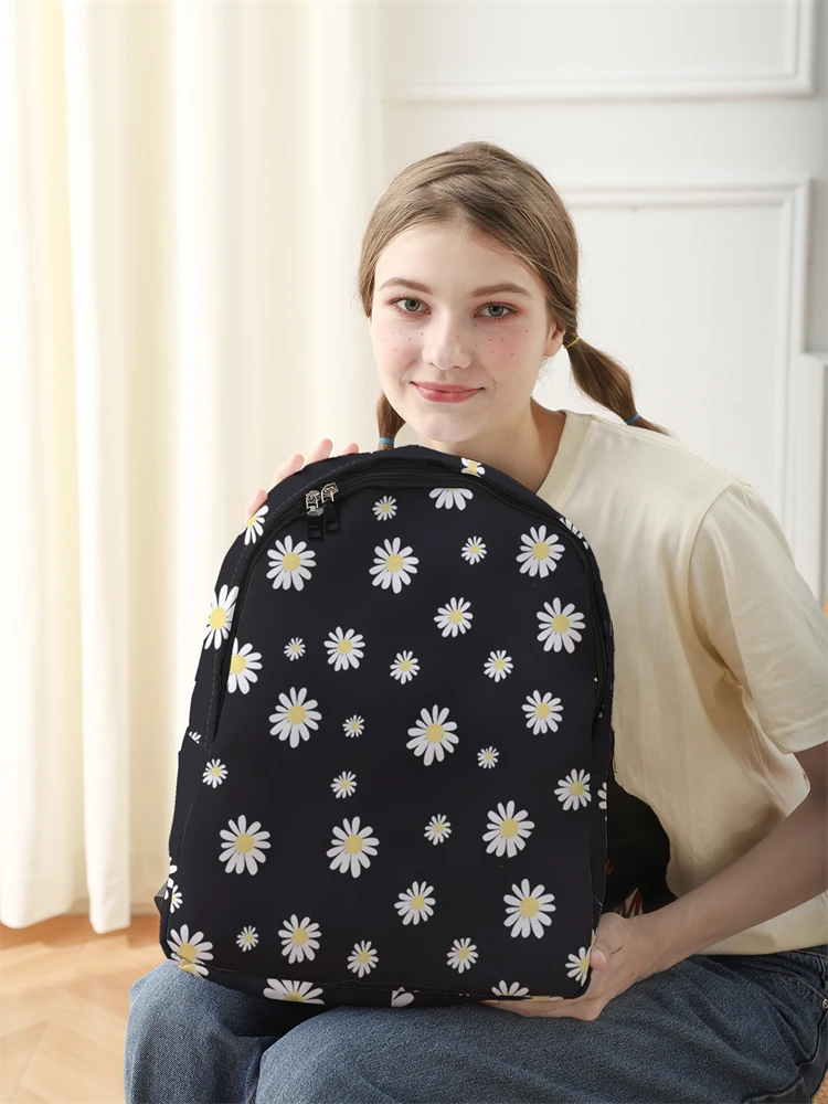 New Women's and Men's High Capacity College Backpack Trend Women's Laptop School Bag Cute Girl Travel Bag Cool