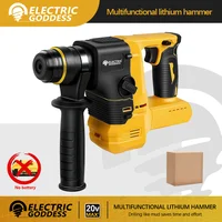 Electric Goddess Brushless Electric Hammer Drill Multifunctional Rotary Cordless Rechargeable Power Tool For Dewalt 20V Battery 1