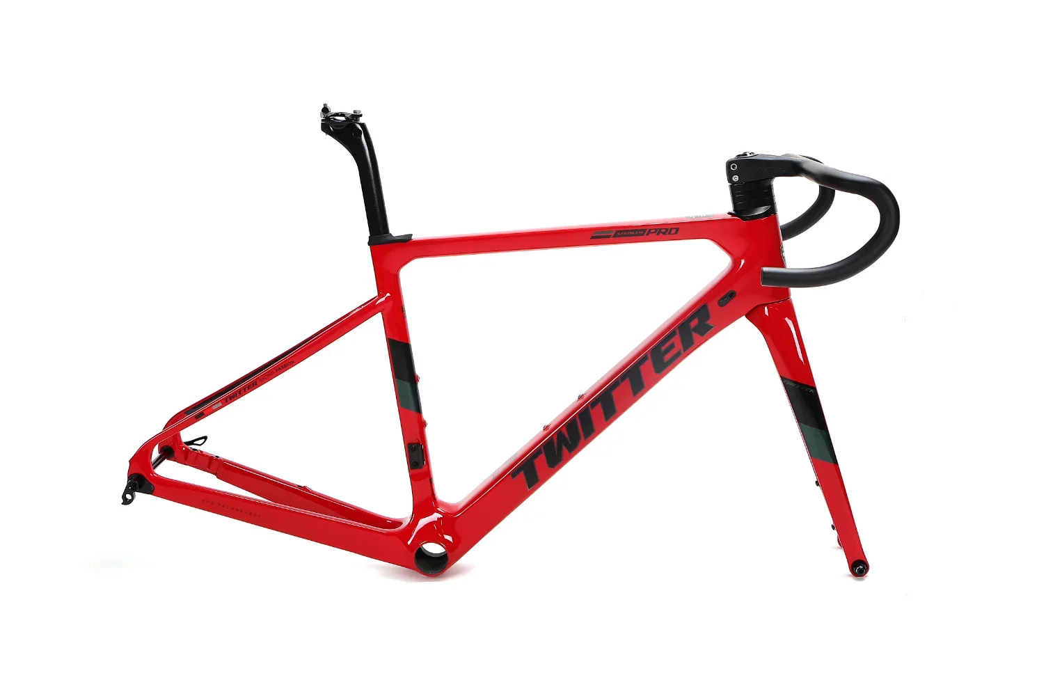 

New TWITTER T800carbon fiber road bike frame climbing racing stage full hidden inner cable design Barrel drawer version 12*142mm