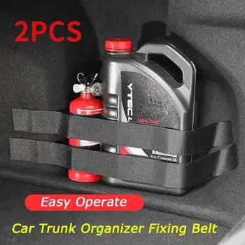 Organizer per bagagliaio dell'auto cinture di fissaggio elastiche nastri per sacchetti di immagazzinaggio cinture di fissaggio per estintori accessori per interni Auto