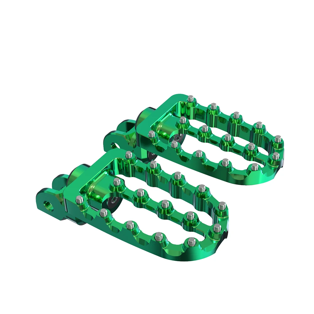 Universal Motorcycle Foot Pegs - Forged Aluminum Footrests For KLX250, KLR650, XR Series & More