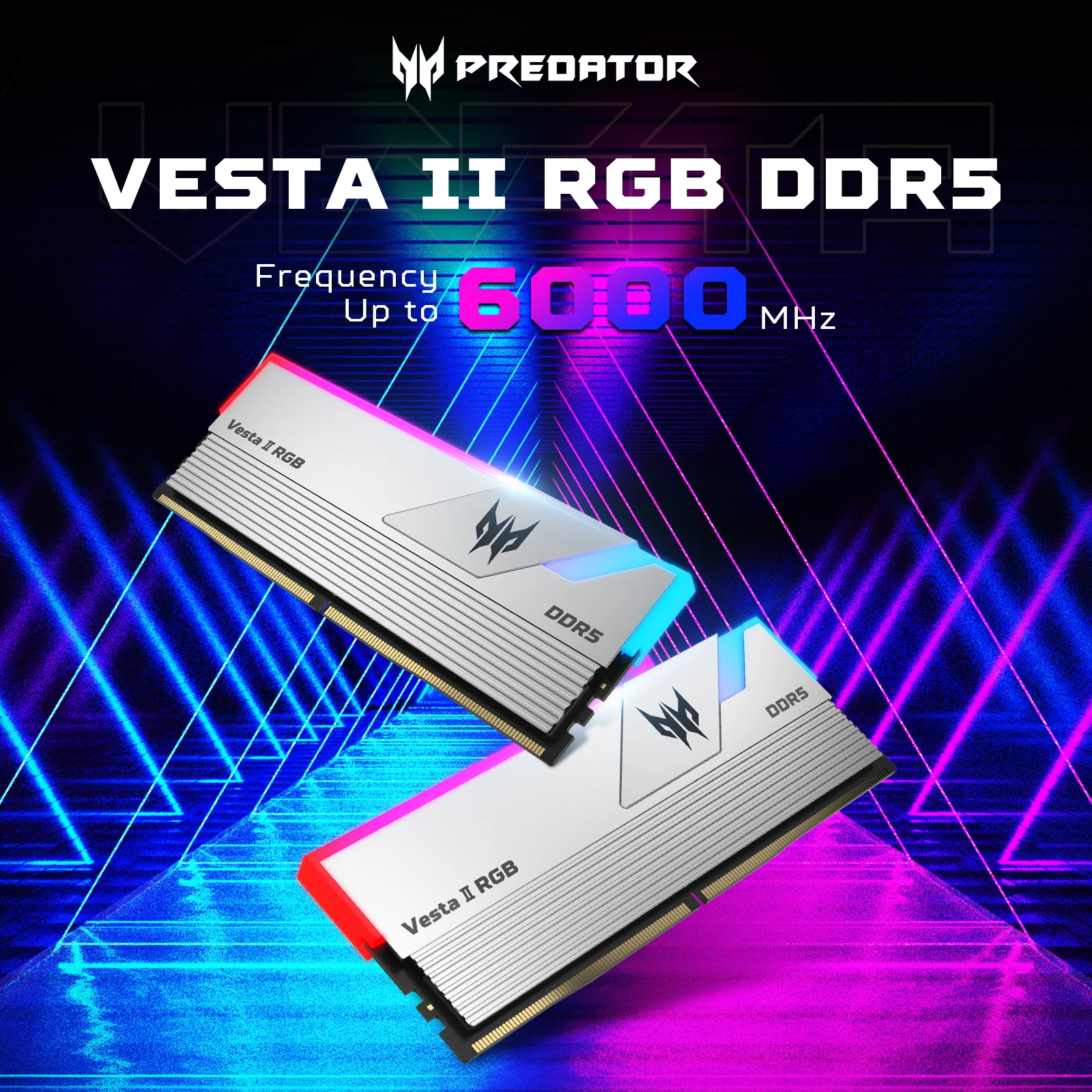 ACER PREDATOR Vesta II RGB 32GB (16GBx2) DDR5 6000MHz CL30 AMD