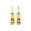 Copper Gold-Plated 2mm Pin Banana Plug Adapter Straight Pin Banana Terminals Speaker Plugs Wiring Connector 5