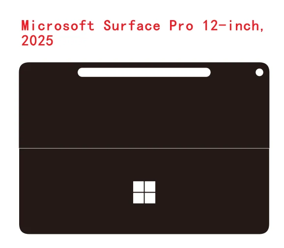 Vinyl Decorative Skin Sticker Back Decal for Surface Pro - Stylish Laptop Cover Protector Accessories