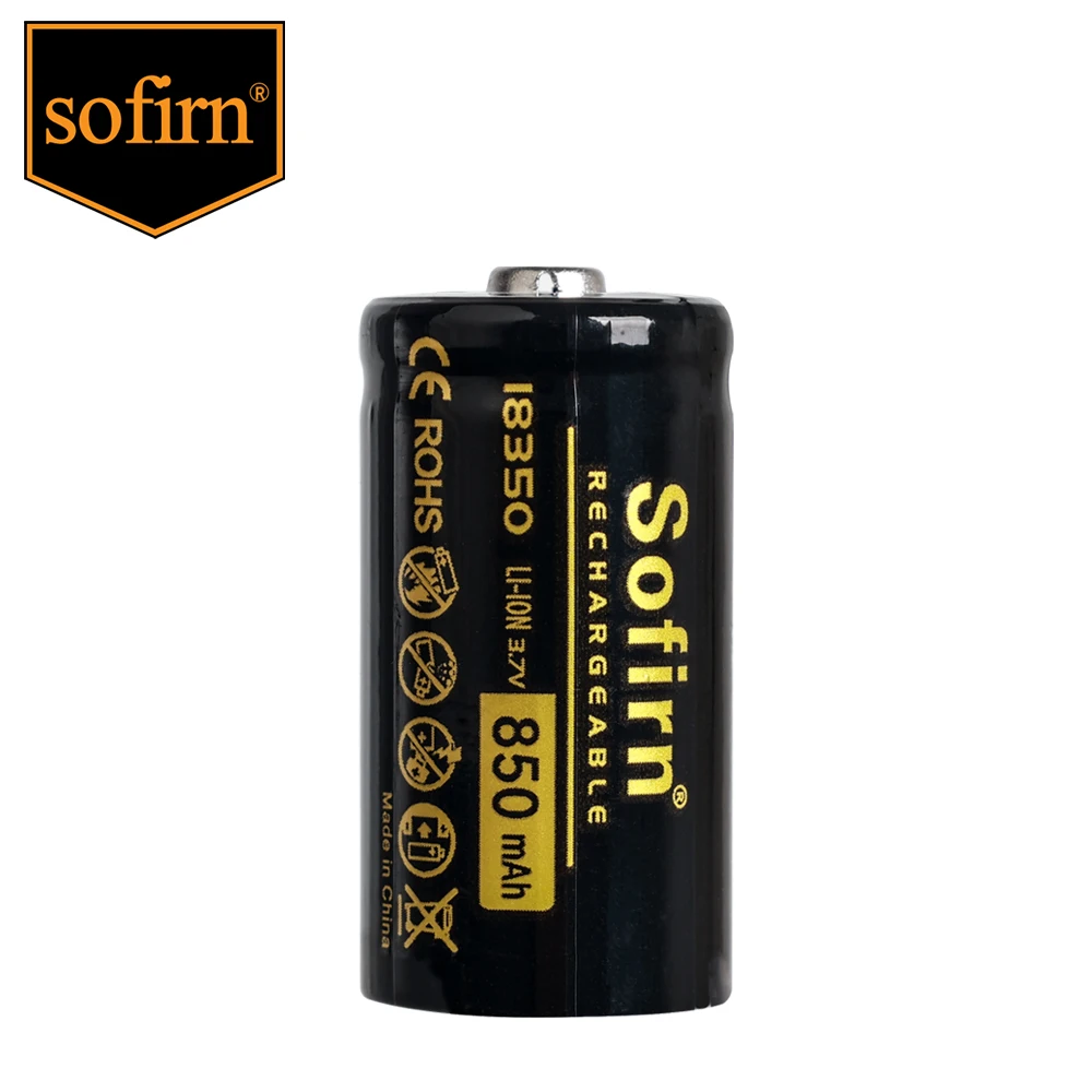 Sofirn 18350 1100mah Sofirn SP40 SP40A 헤드램프용 상단 헤드 충전식 3.7V 리튬