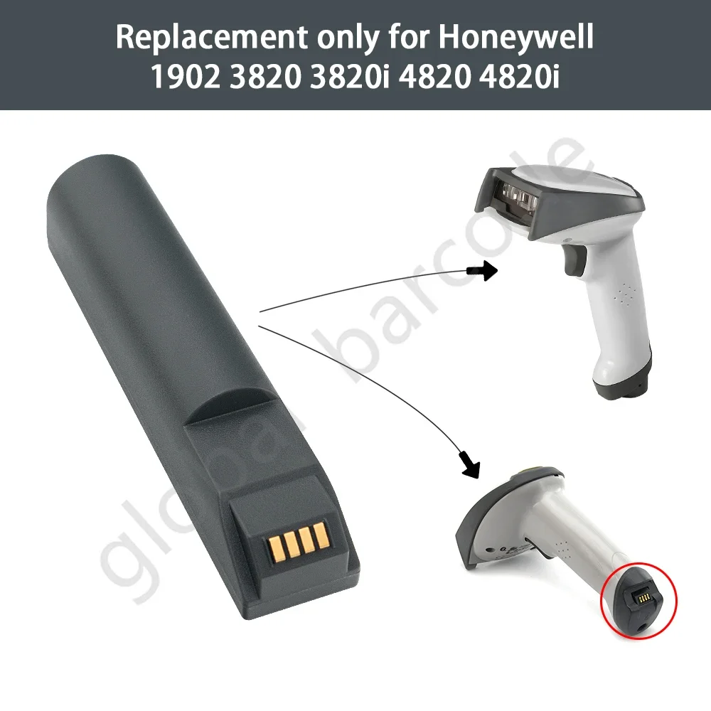 

10 шт., аккумулятор 2400 мАч для Honeywell NCR 3820 4820 1202G 1902GHD GSR 1452G 4820