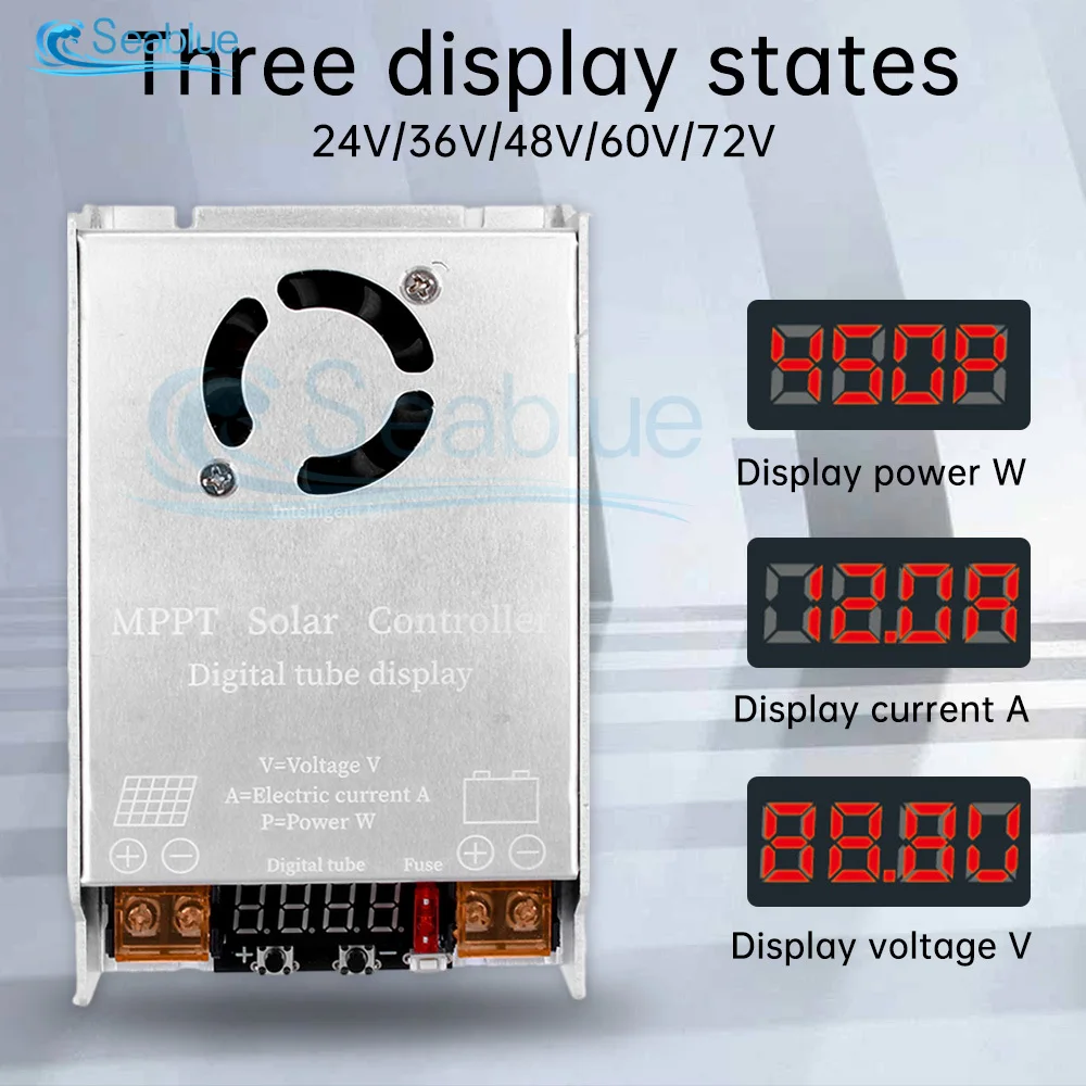 MPPT Boost Solar Controller 450W 9V-60V Input 12A Max voor