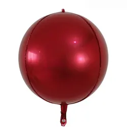 Elevate Your Celebration with Metallic Silver Foil Balloons - Set of 10 - 32Inch (Garnet)