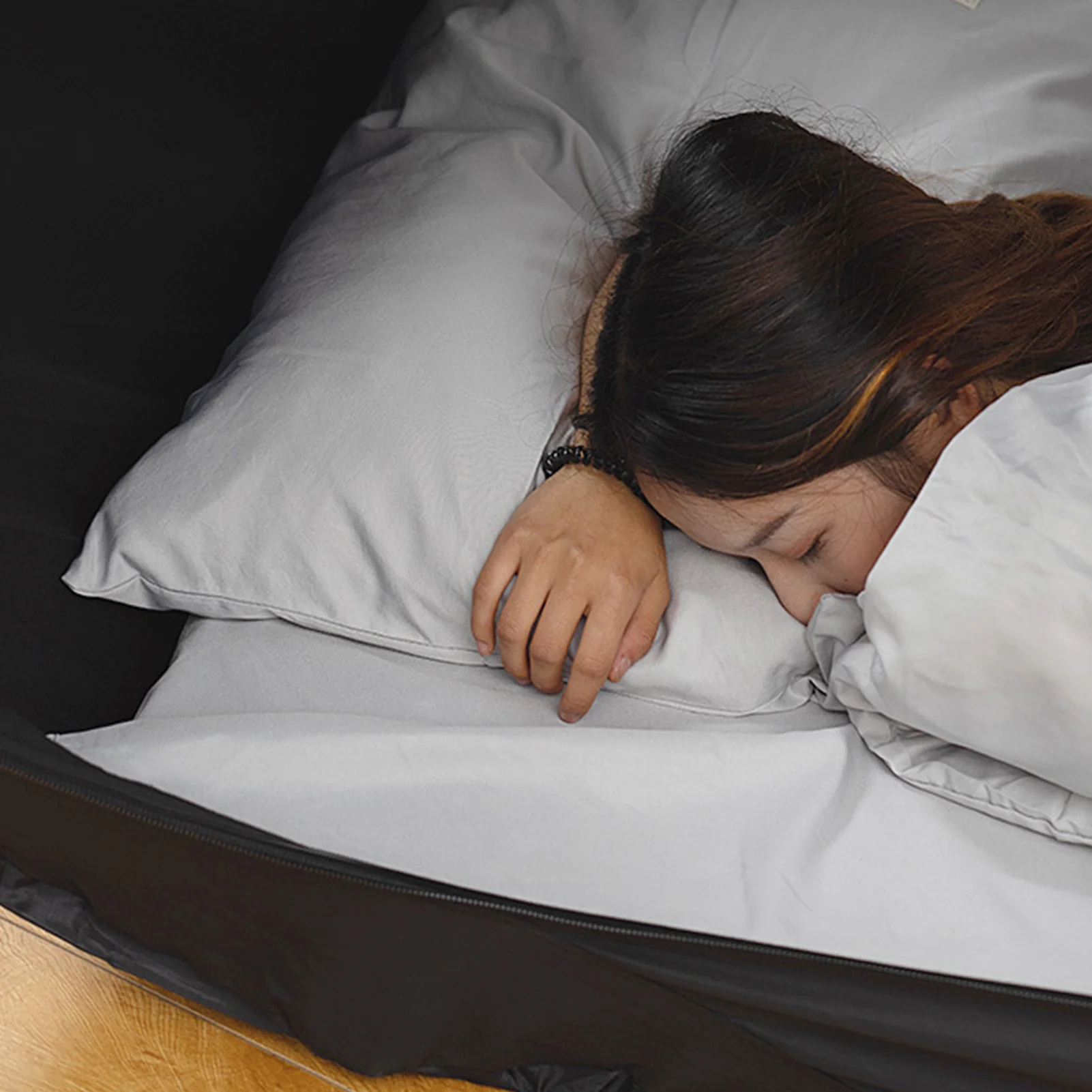 Folding Privacy Bed Tent Outdoor Folding Privacy Bed Tent Camping Fully Enclosed Shading Bed Tent For Kids And Adult