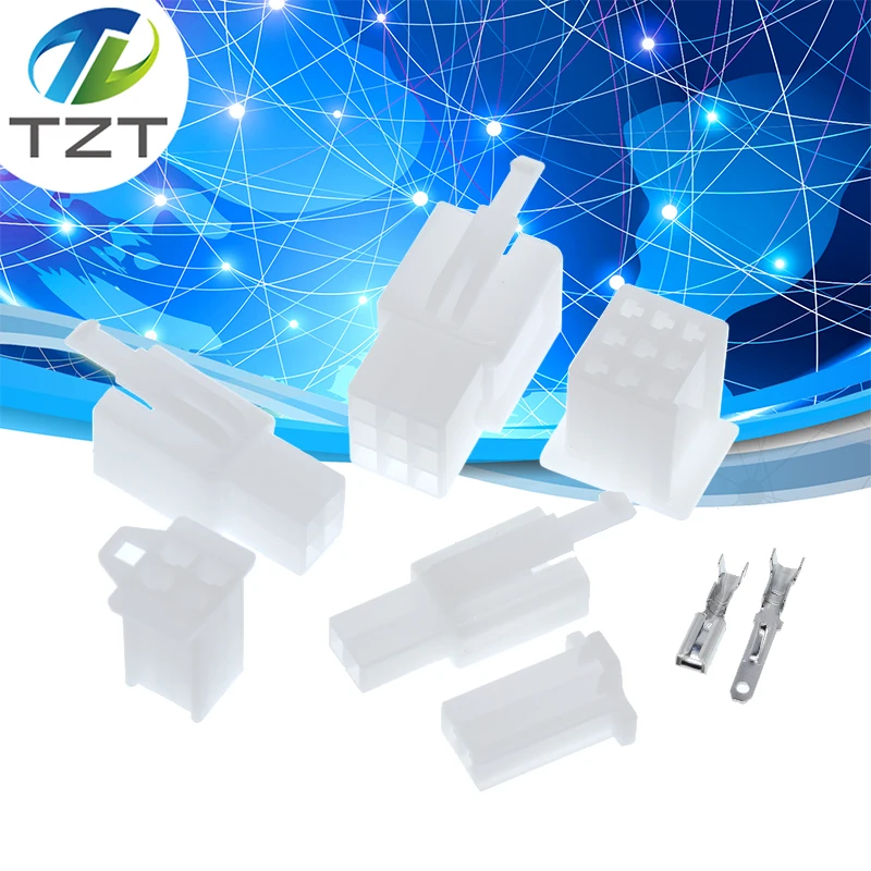 10 jeux de connecteurs de fil électrique 2.8mm 2/3/4/6/9 broches pour automobile 2.8, Kits de prise de câble à bornier mâle femelle