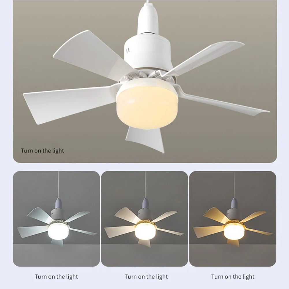 2-in-1 Portable Ceiling Fan & Light With Remote Control