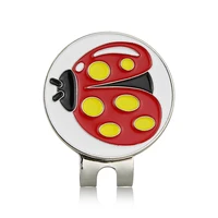 1pc Golf Markers Ball Mark Hat Clips Cute Cartoon Banana Strawberry Clover Gecko Ladybird Putting Green Position Plus Magnetic 2
