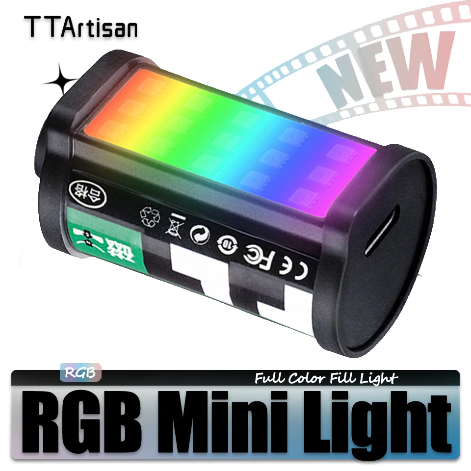 TTArtisan RGB フルカラー ミニ磁気 LED ライト カメラ Vlog TTArtisan RGB フルカラー ミニ磁気 LED ライト カメラ Vlog