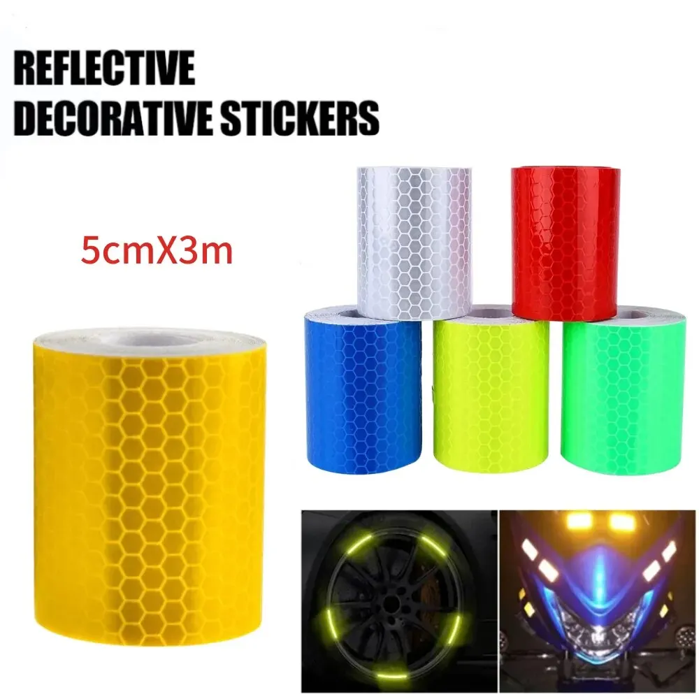 Reflective Tape Bands Reflective Warning Tape 5cm*3m Car Decoration Sticker