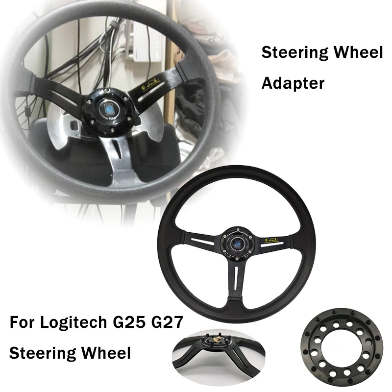 Car Accessories Aluminum 24 Hole Adapter For Logitech G25 G27 Steering Wheels Modification Set