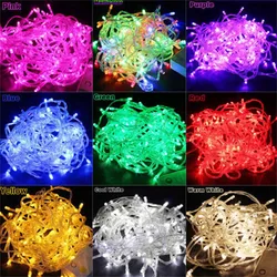 Led String Fairy Lights Christmas Lights 10M 100LED 8 Modes AC220V/110V Holiday Lighting For Wedding Party Garland Decoration