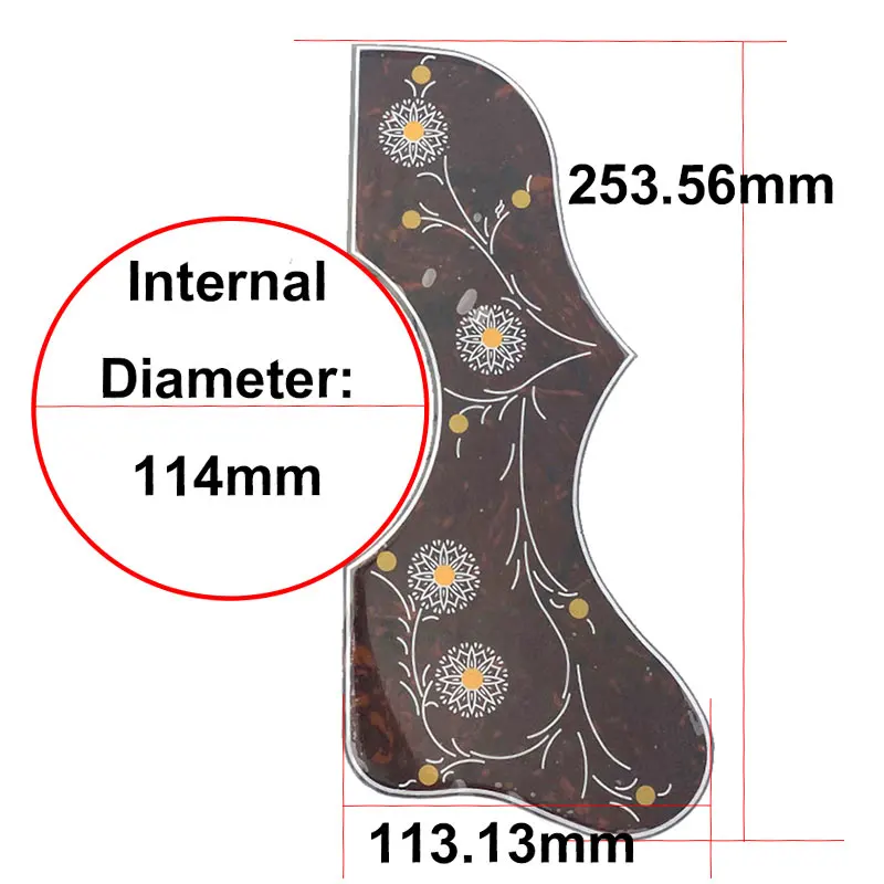 2.0mm厚セルロイド製アコースティックギターピックガード YAMAHA FS