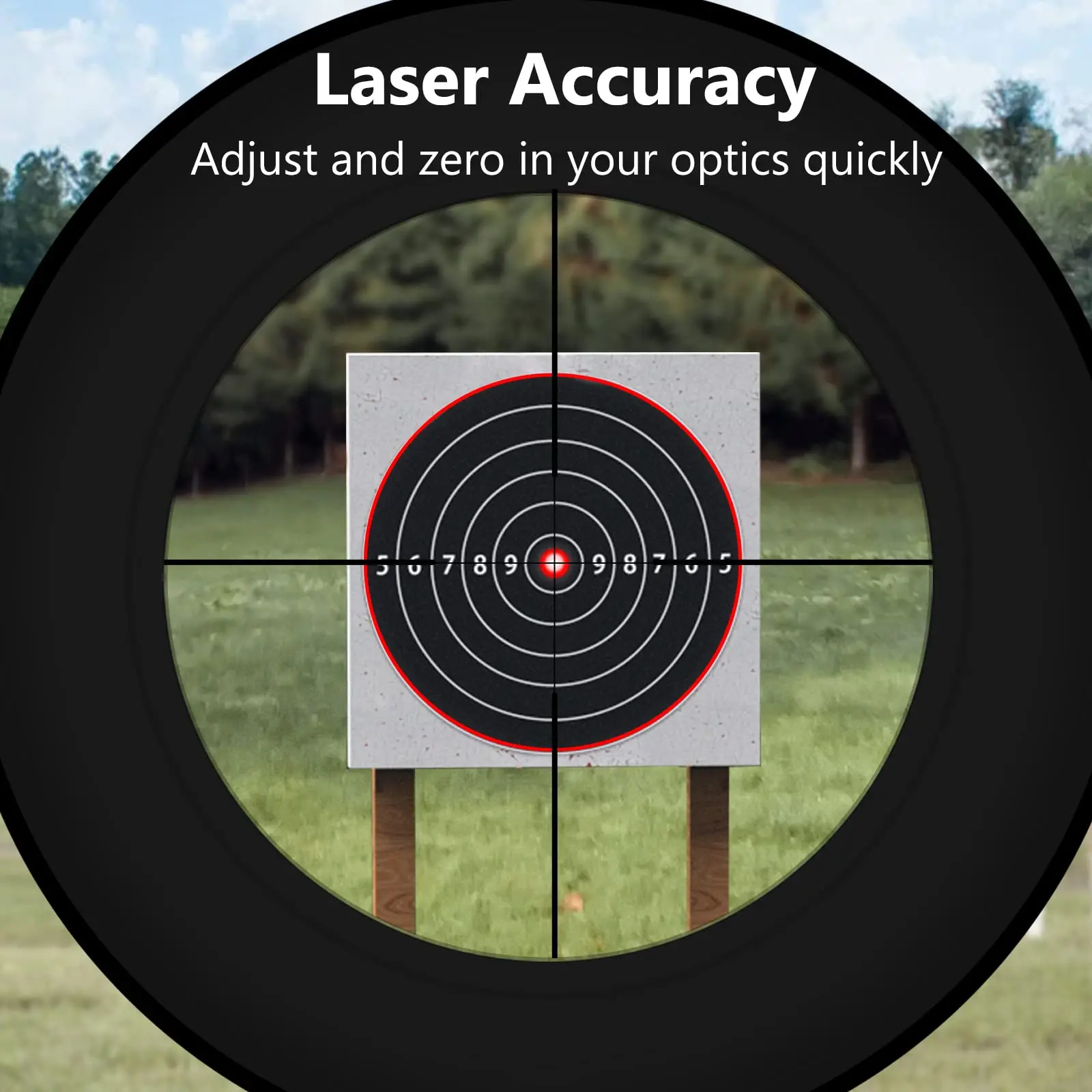 MidTen Red Dot Laser Boresighter 7.62x39mm Tactical Collimator Brass Cartridge With 3 Batteries For Rifle Airsoft Scope Hunting