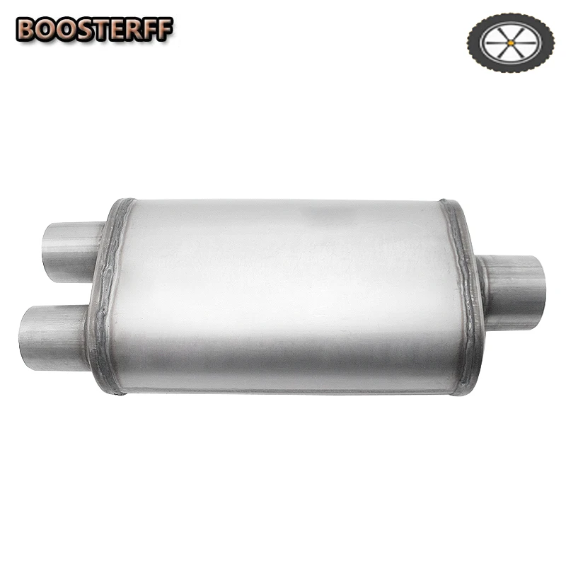 20 "Long Oval High Flow Muffler Pipe Without Cat MS1259 SS409 4" x9
