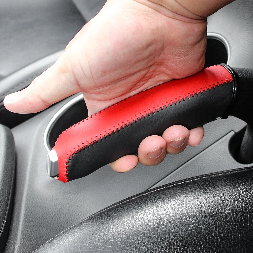 가죽 자동차 핸드 브레이크 핸드 브레이크 커버, Opel Corsa Astra Insignia Vectra Zafira Meriva Mokka Grandland Vivaro용