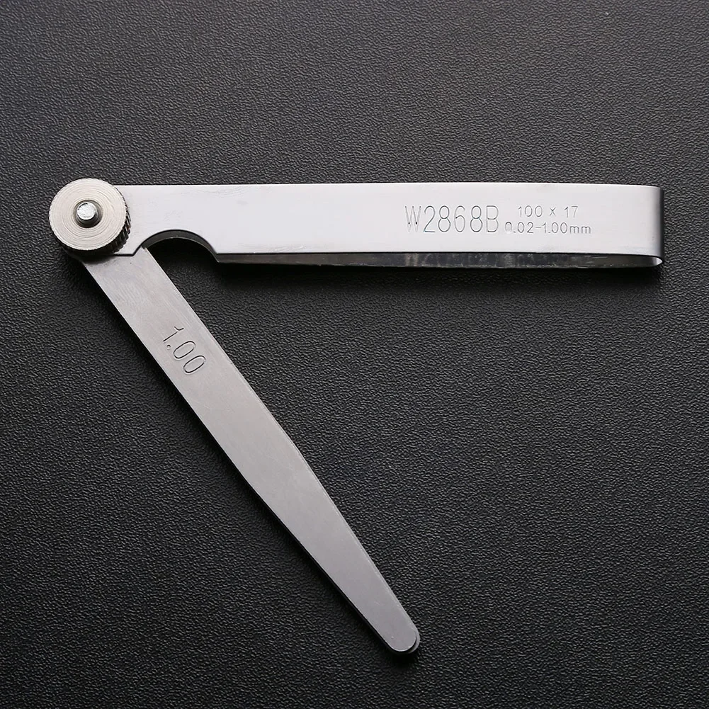 17 Blades Feeler Gauge Stainless Steel Gap Filler 0.02-1.0mm Thickness for Measurement Tool High-Precision
