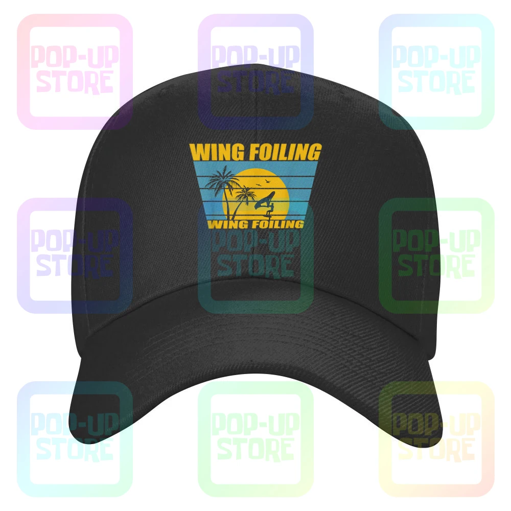 Wing Surf Sunrise Wing Foil Retro Wingfoiler Wingsurfer Caps Berretto Da Baseball