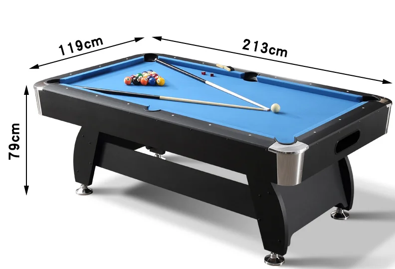 Home and Commercial Hot Sell Snooker & Billiard Tables American Black Eight Pool Table - Image 3