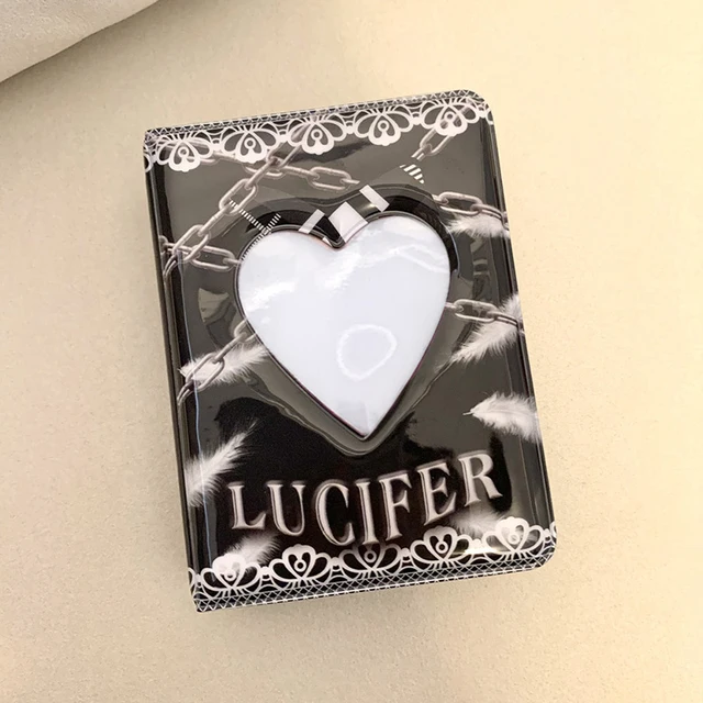 Ins Dark Cool 3 Hüvelykes Mini Fotóalbum Kpop Korea Style Idol Star Chasing Storage Book Heart Hollow Collect Binder Album - Image 5