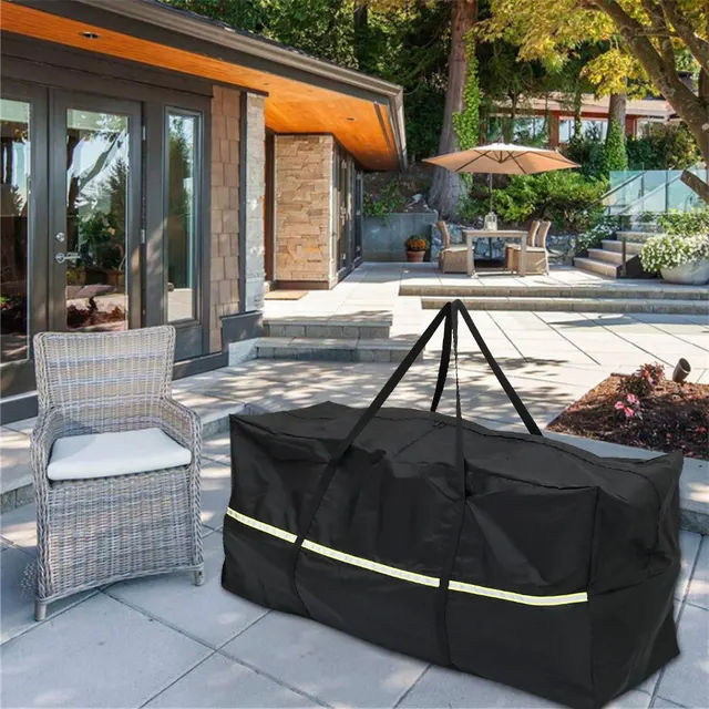 Outdoor Furniture Cushion Storage Bag Multi-Function Waterproof 210D Oxford Cloth Furniture Protective Cover Xmas Tree Organizer - Image 2