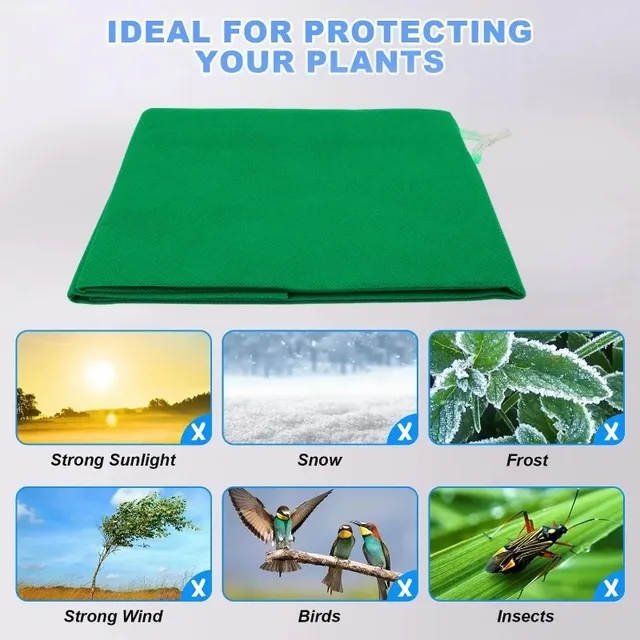 Plant Protection Cover Non-woven Thickened Winter Tree Drawstring Blanket Wind Pest And Animal Cover Garden Plant Tree Frost Bag 5