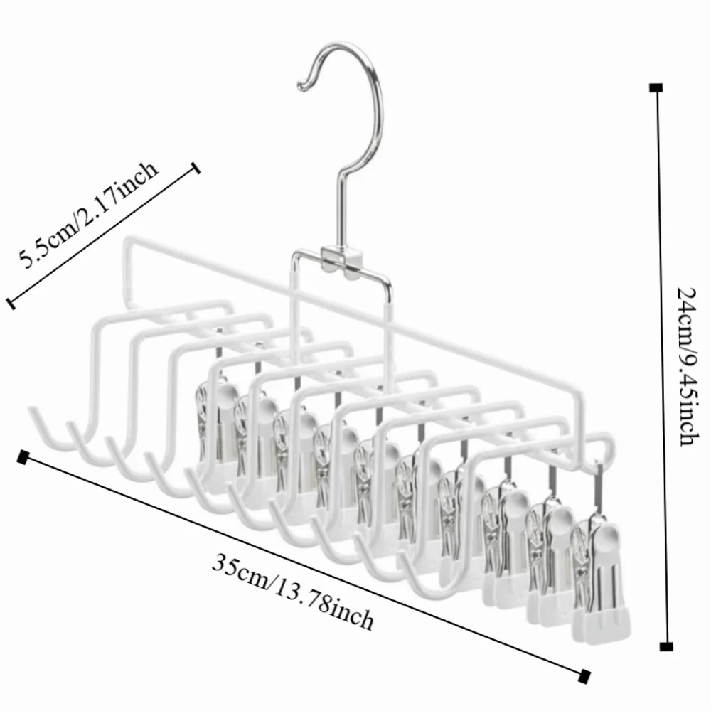 10 Clips Baseball Hat Organizer Rack Hanging Portable Towel Hanger Clip Windproof Non-Slip Peaked Cap Storage Holder for Travel