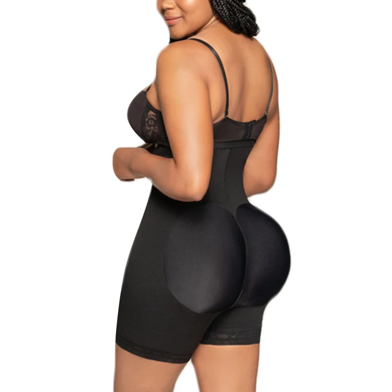 Double Compression Butt Lifter Zipper Shorts High Waisted Butt Lifter Seamless Hip Enhancer Breathable Underwear Slimming Effect