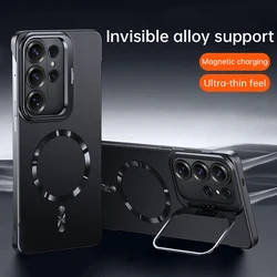 Ultra Thin Frameless Metal Lens Holder - Galaxy S26+ (Black)
