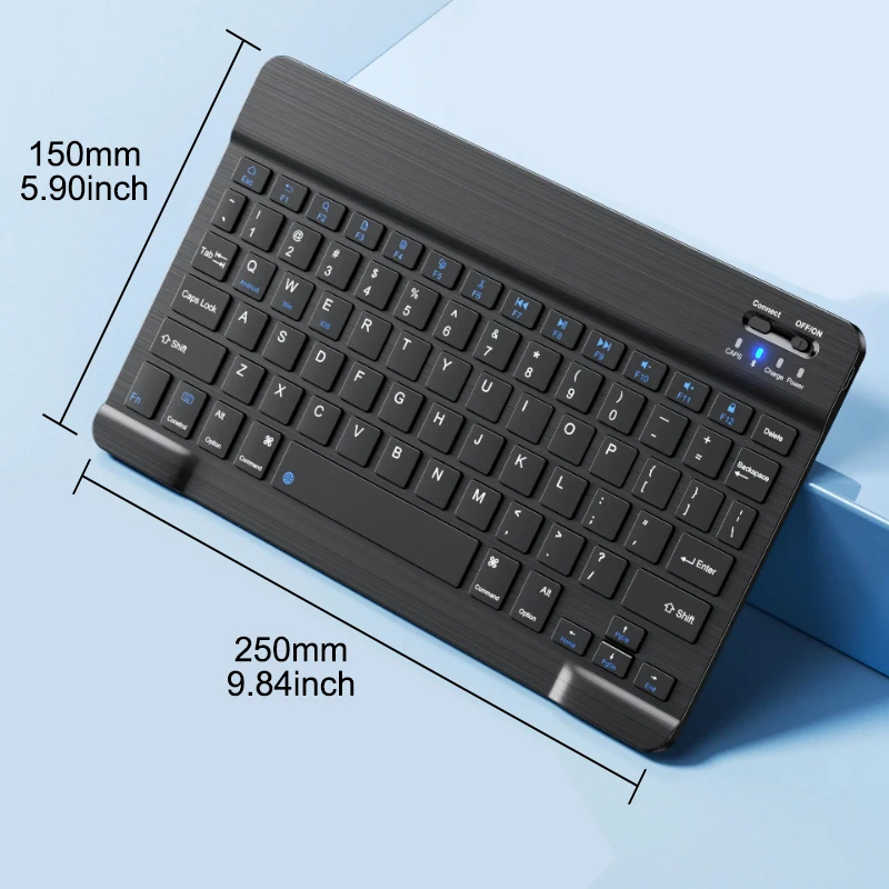 Wireless Bluetooth-compatible Rechargeable Keyboard 10 inch Portable for Tablet PC IOS Samsung Xiaomi mechanical keyboard,wireless mechanical keyboard,bluetooth keyboard,bluetooth remote control,wireless keyboard mouse set