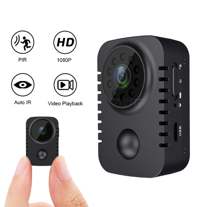LySuyeo Camera Espion,1080P HD Mini Caméra Surveillance Interieur sans Fil  Enregistrementavec WiFi Detecteur Mouvement Spy Cam Vision Nocturne Micro