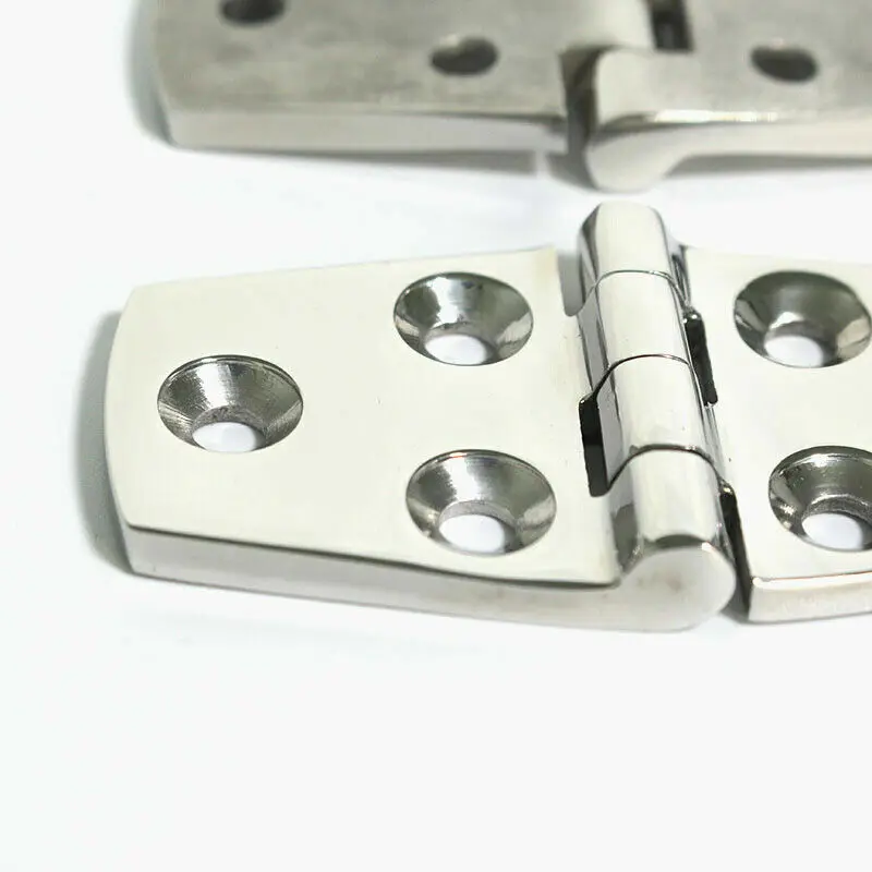 2PCS 316 Stainless Steel Marine Door Hatch Hinge 76x38 Heavy Duty Boat Hinge Deck 4.5mm Thickness Other Vehicle Part Accessories