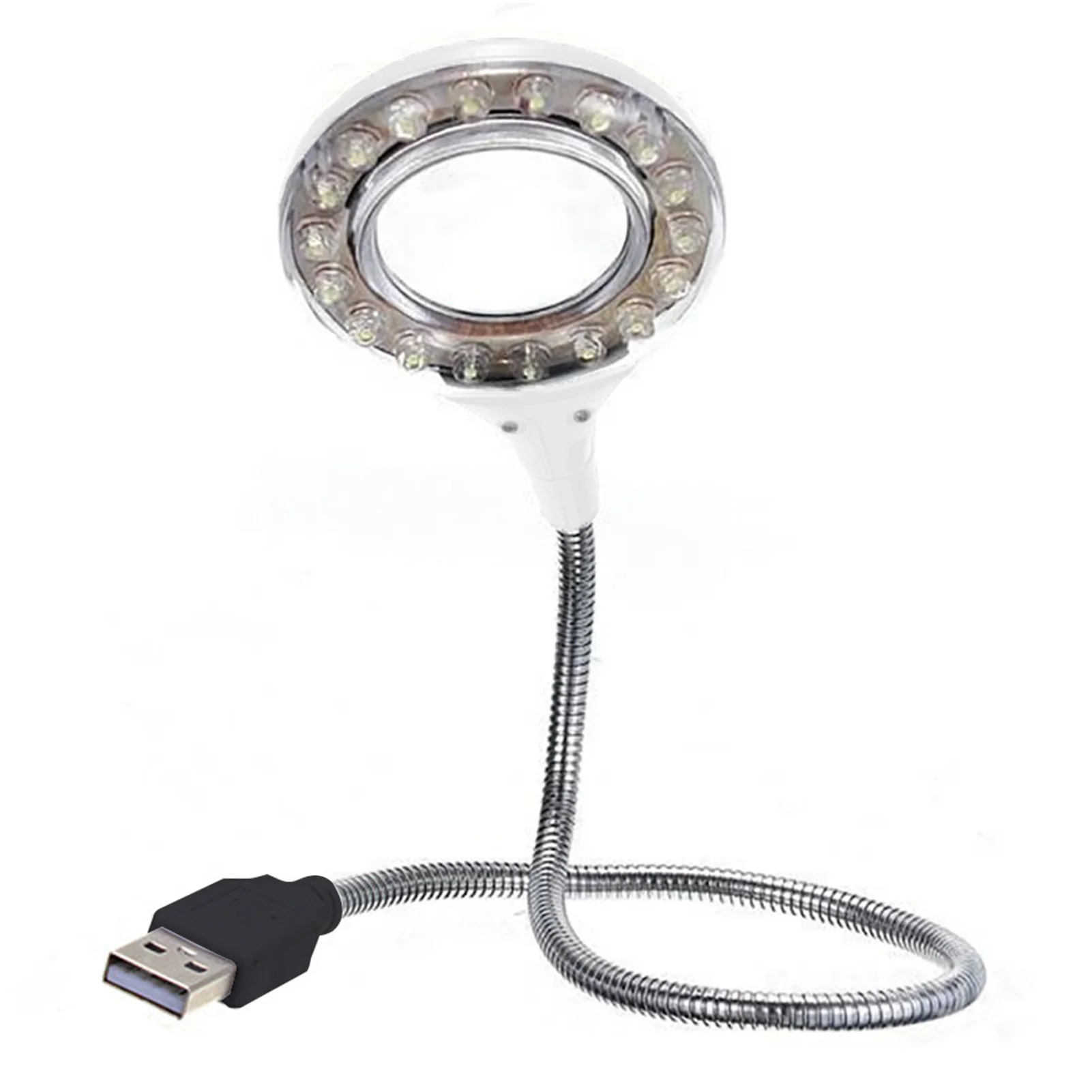 

KeyboardBend Game Playing Eye Caring USB Connection Portable Mini Angle Adjustable Laptops 18 LEDs Reading Lamp