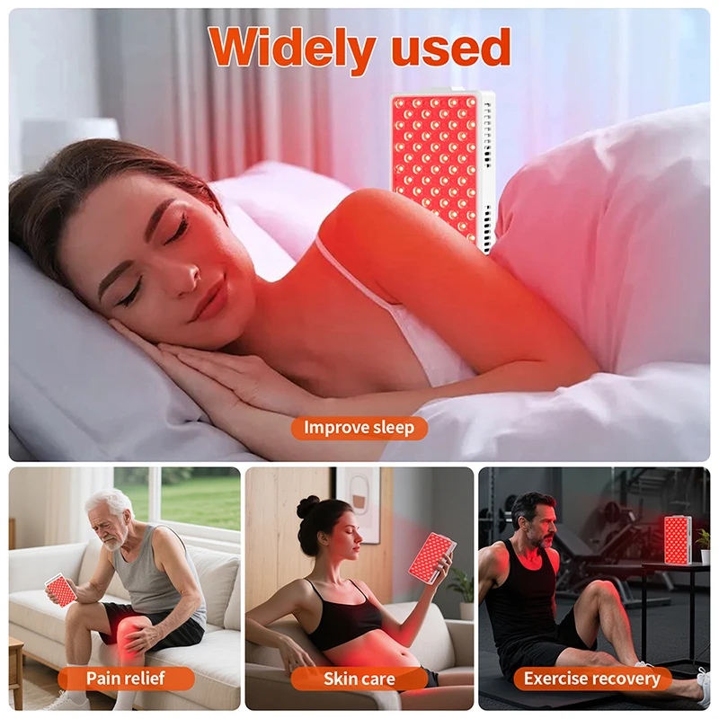 Red Light Therapy Panel Lamp 660nm 850nm Near Infrared Therapy Light LED Beauty Devices for Face and Body Relaxation Spa Skinca