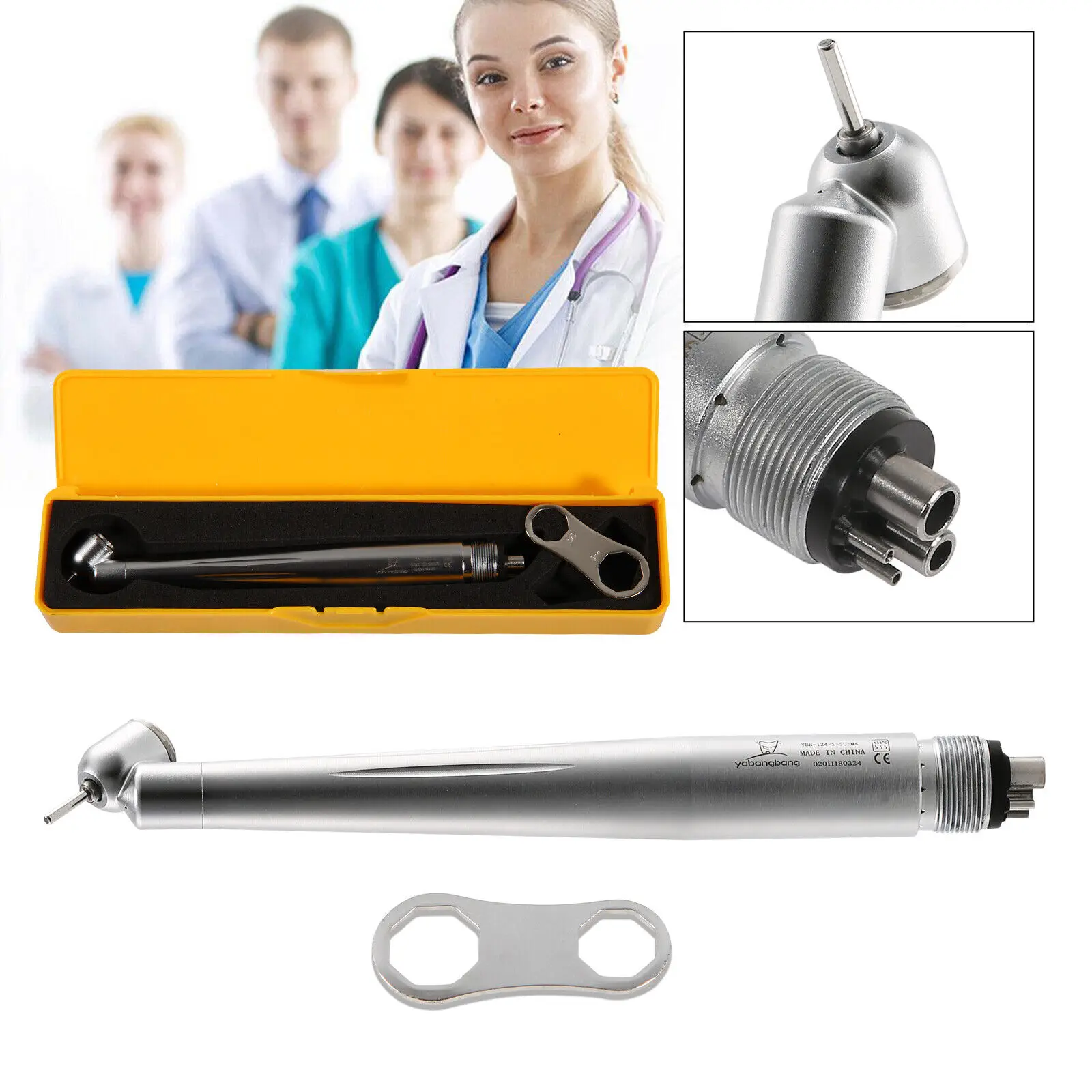 graus handpiece cirúrgico alta velocidade botão turbina 4 furos