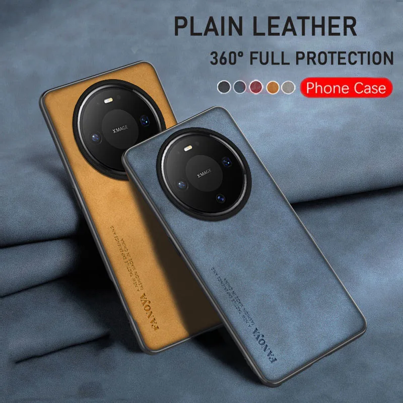 Leather Shockproof Protective Phone Case - Skin-Friendly Cover