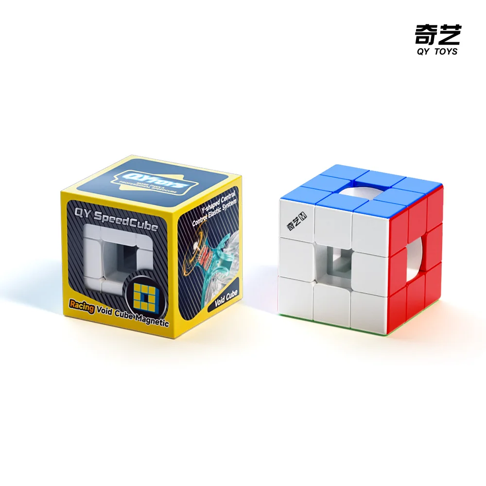Qiyi Racing Void Speed Cube Magnetic UV Stickerless Fidget Toys Cubo Magico Puzzle Qiyi Hollow 3x3